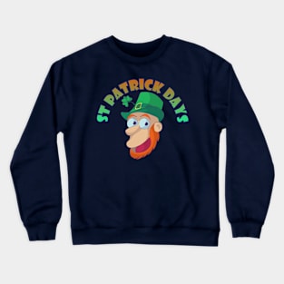 Cartoon St patricks day Crewneck Sweatshirt